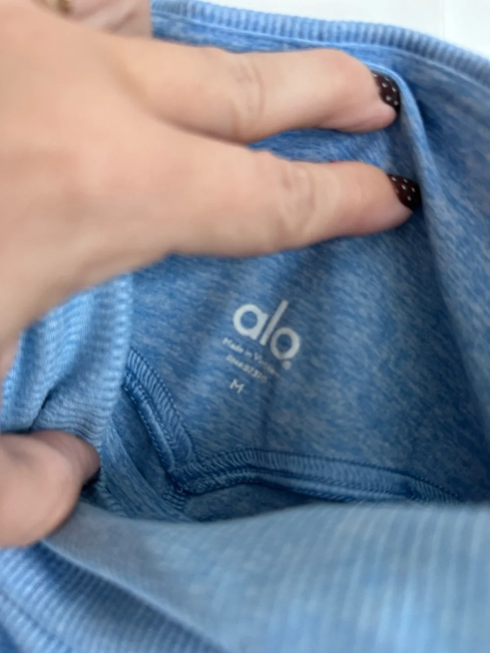 Alo High-Waist Alosoft Lounge‎ Legging size Medium in Heathered Sky